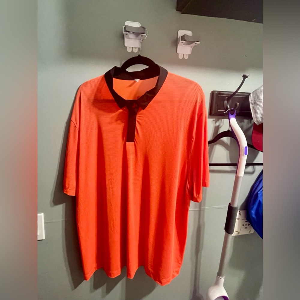 lululemon athletica Men's orange Polo Shirt